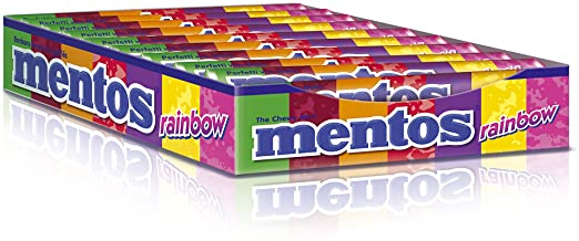 Mentos Mints Rolls Rainbow 20/bx