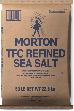 Morton Sea Salt - Refined  50 lbs/bag