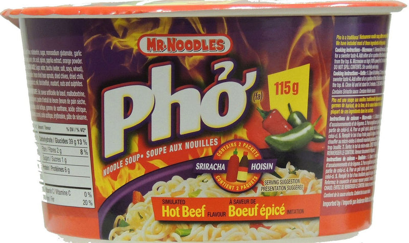 Mr. Noodles (Pho Bowls) - Hot Beef  ea/115gr