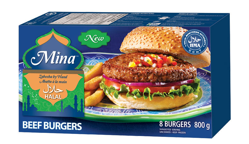 Maple Leaf - Mina Beef Burgers (Halal)  ea/800gr