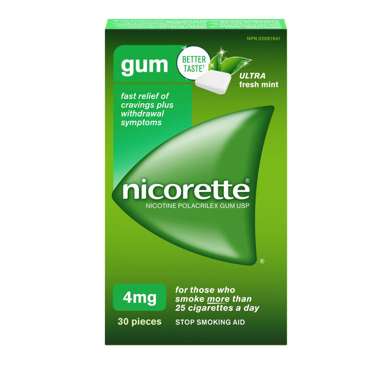 Nicorette Chewing Gum - Fresh Mint (4mg) 12x30's