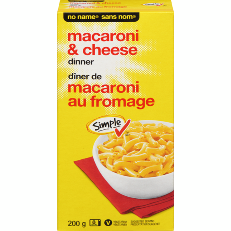 No Name Mac & Cheese Dinner ea/225gr