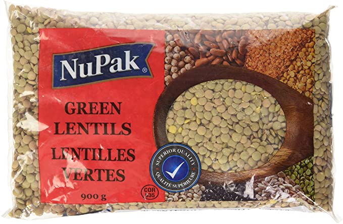 Nupak Lentils - Green ea/900gr