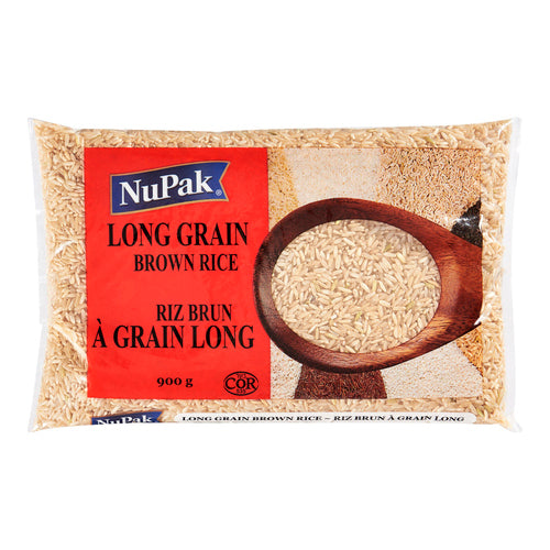 Nupak Rice - Long Grain Brown 12x900gr