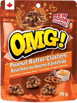 OMG Peanut Butter Clusters w/ Pretzels ea/98g