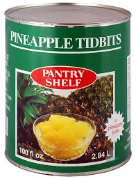 Pantry Shelf Pineapple Tidbits ea/2.84 l