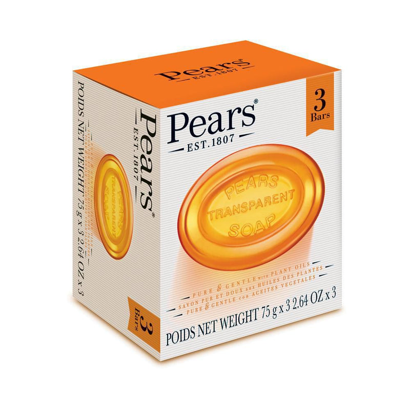 Pears Bar Soap - Transparent (3's) ea/225gr