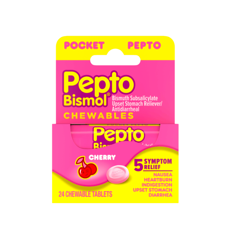 Pepto Bismol To Go Cherry Caplets ea/12pk
