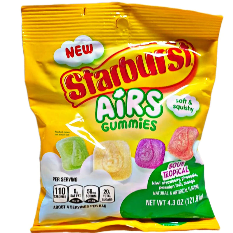 Starburst Peg Air Gummies Sour Tropical 12x122g