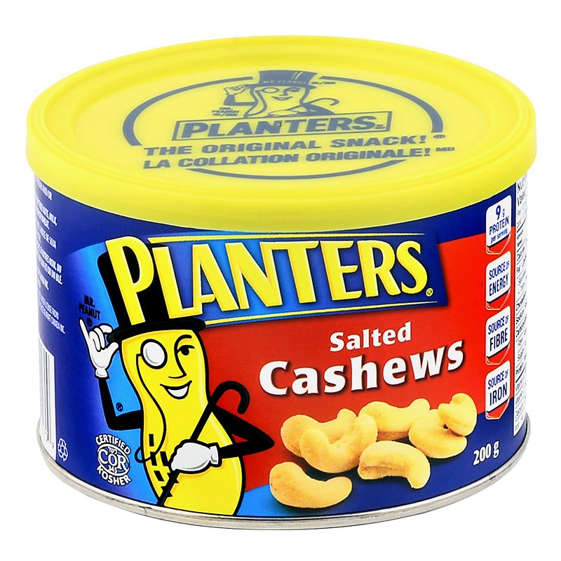 Planters Cashews Tin 12x200g
