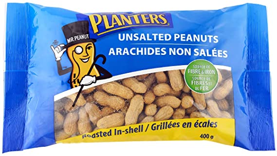 Planters Peanuts in Shell Rstd Unsalted ea/400g