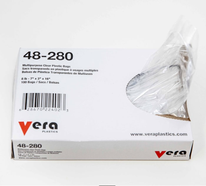 Poly Bags 0.8Mil 8lb 100/bx