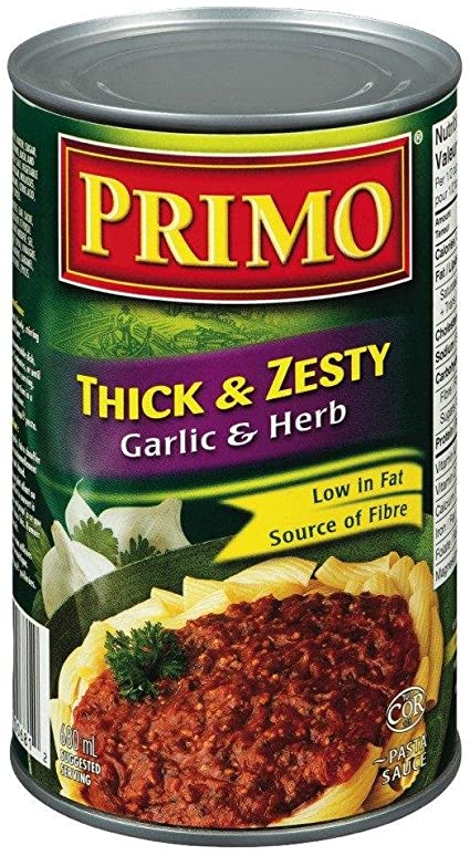 Primo Spaghetti Sauce - Garlic & Herb 12x680ml