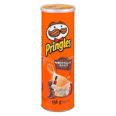 Pringles Reg Can - Buffalo Ranch 14x156gr