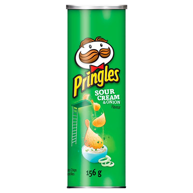 Pringles Reg Can - Sour Cream & Onion ea/156gr