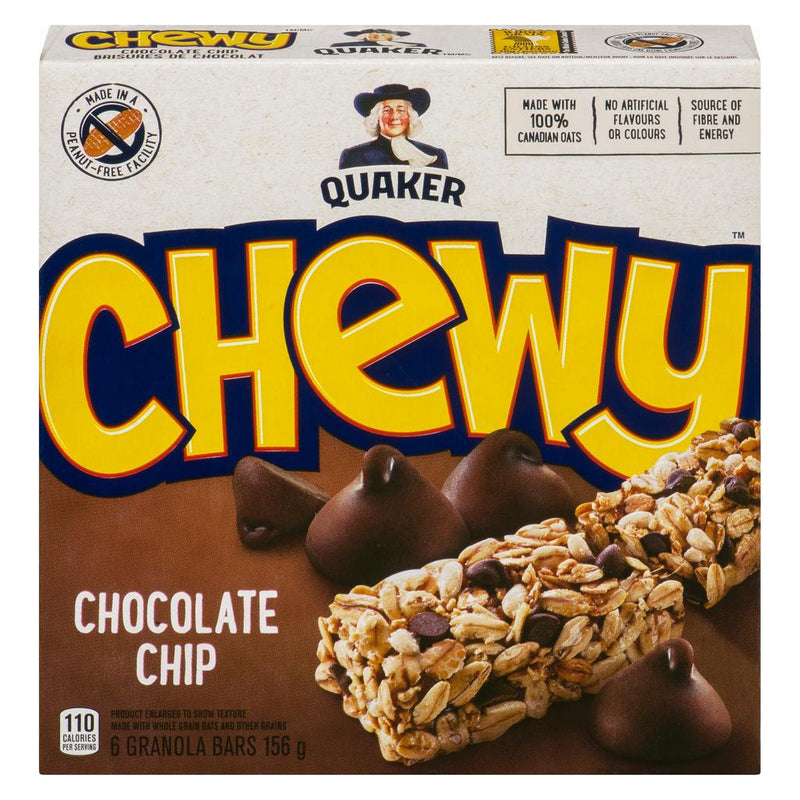 Quaker Chewy Bars - Chocolate Chip  ea/156gr