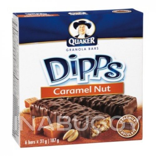 Quaker Dipps Granola Bar - Caramel Nut 12x156gr