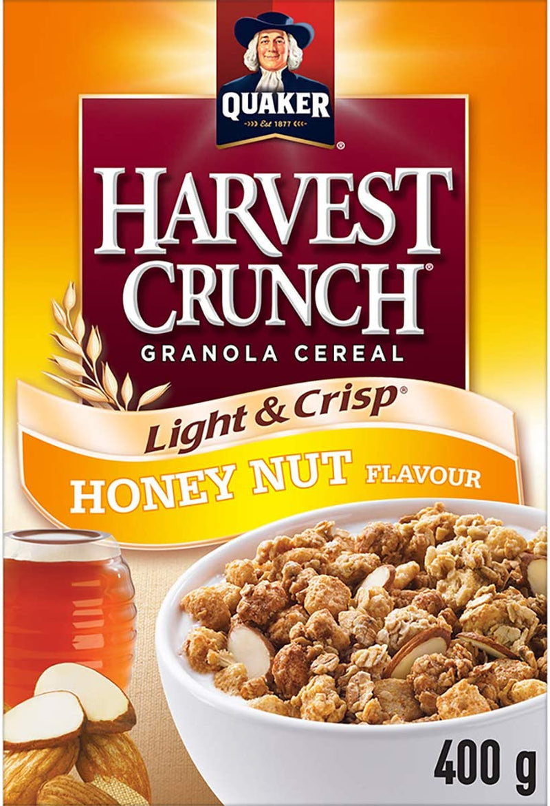 Quaker Cereal - Harvest Crunch Honey Nut 16x400gr