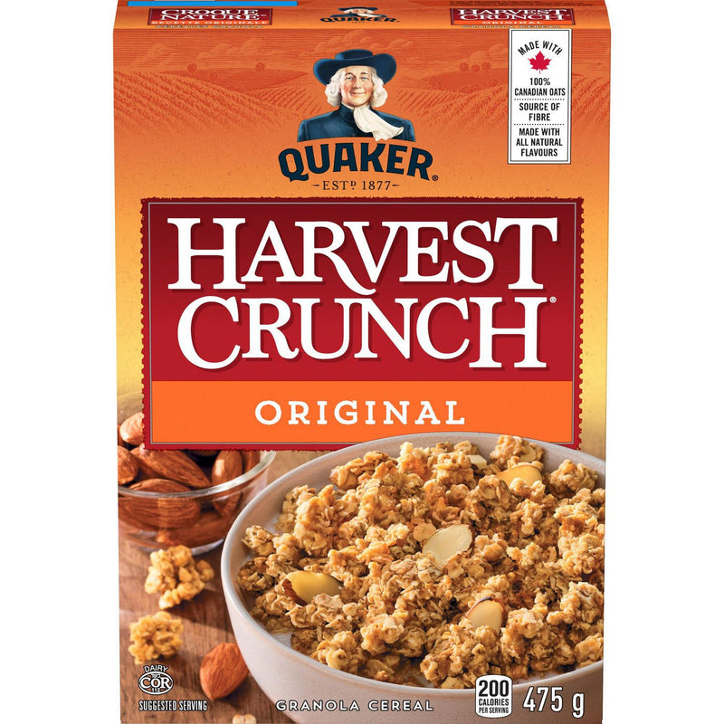 Quaker Cereal - Harvest Crunch Original ea/475gr