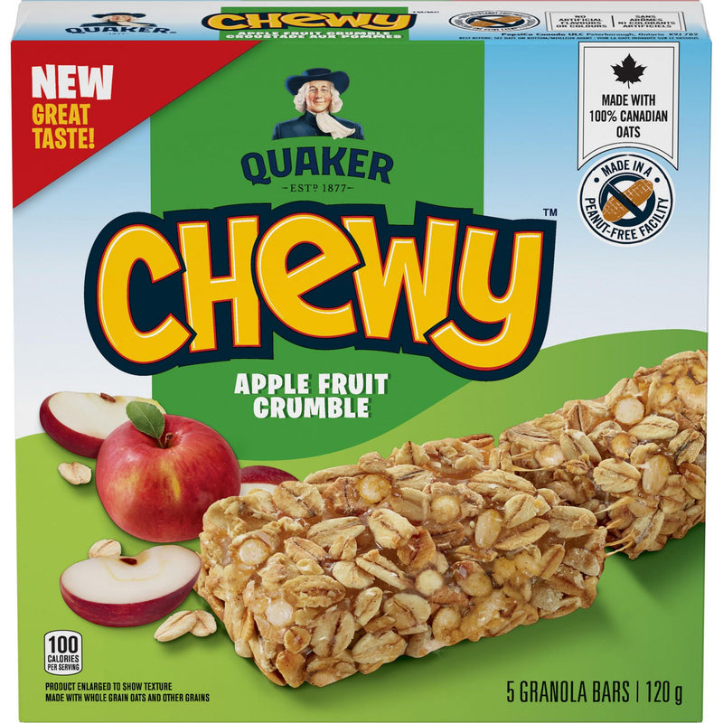 Quaker Chewy Bars - Apple 12x120gr