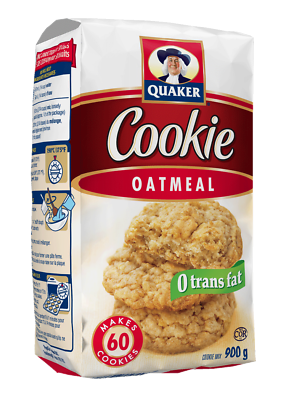 Quaker Cookie Mix - Oatmeal ea/900gr