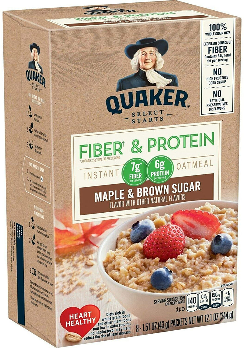 Quaker Oatmeal  - RTS Maple & Br. Sugar 12x344gr