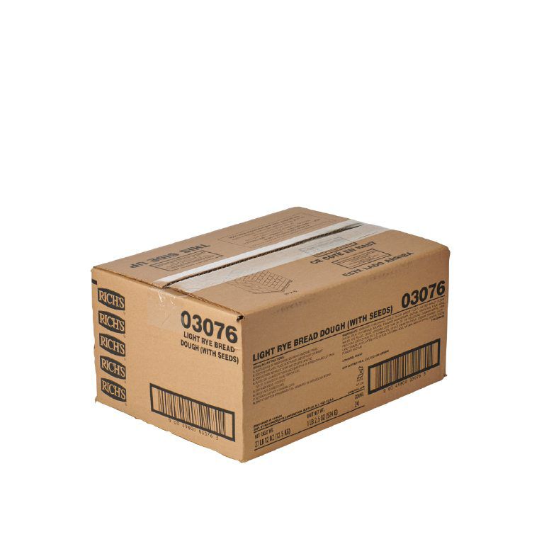 Richs Bread Dough Frz Light Rye  24x555gr