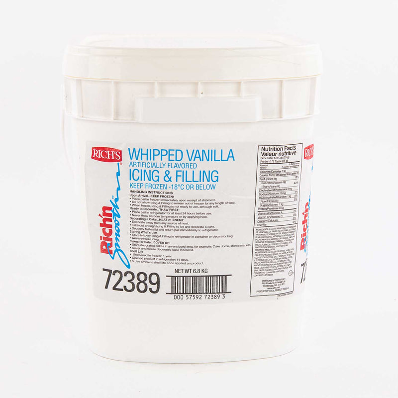 Richs Vanilla Icing & Filling  1x6.8kg