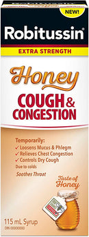Robitussin Honey Exst Cough & Congestion ea/115ml