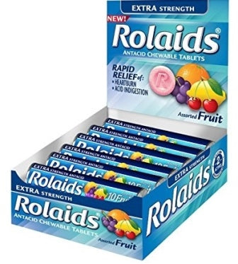 Rolaids Rolls Extra Strength Fruit 12/bx