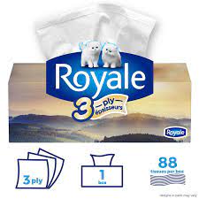 Royale Facial Tissue - 3Ply  ea/88ct