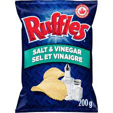 Ruffles Chips - Salt & Vin. 16x200gr