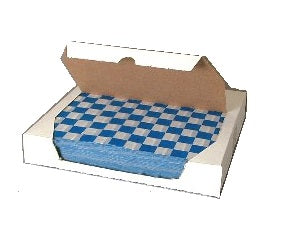 VicBay Basket Liners Blue Check