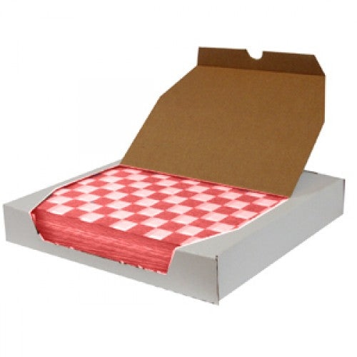 VicBay Basket Liners Red Check