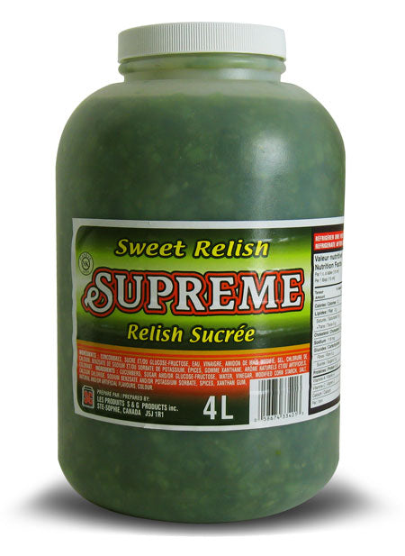 Supreme Relish - Sweet Green  ea/4 lt