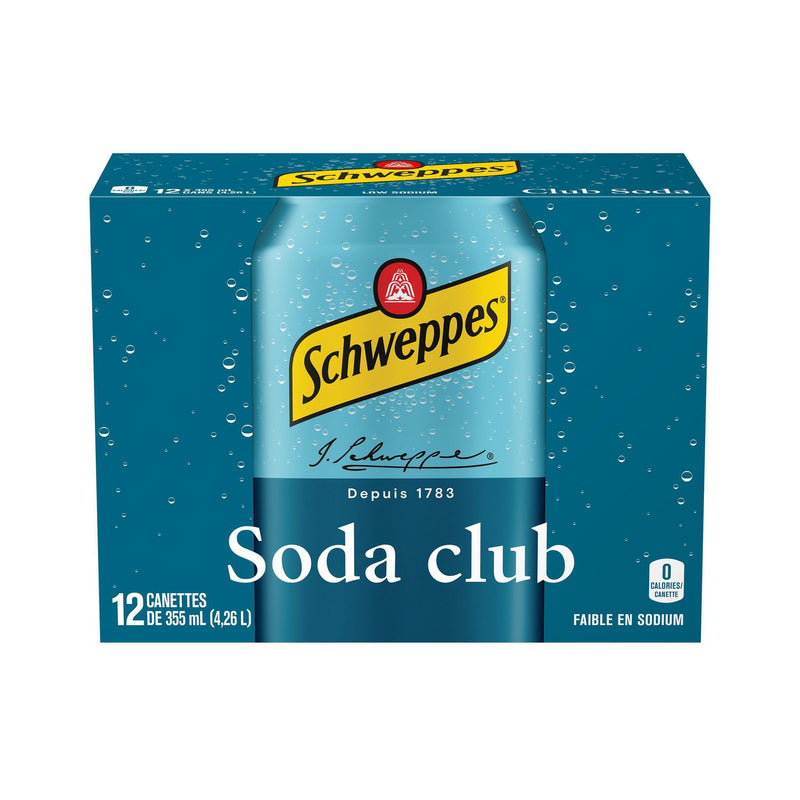 Schweppes Club Soda 12x355mL