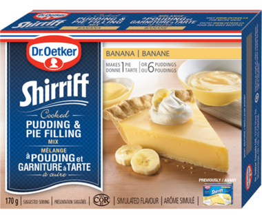 Shirriff Pudding & Pie Filling - Banana 12x170gr