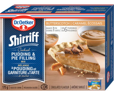 Shirriff Pudding & Pie Filling - Butterscotch 12x175gr