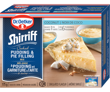Shirriff Pudding & Pie Filling - Coconut 12x175gr