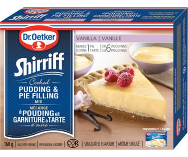 Shirriff Pudding & Pie Filling - Vanilla 12x160gr