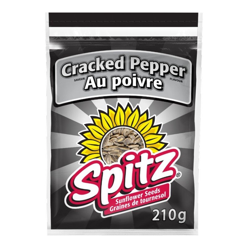 Spitz Sunflower Seeds - Cracked Pepper ea/210g