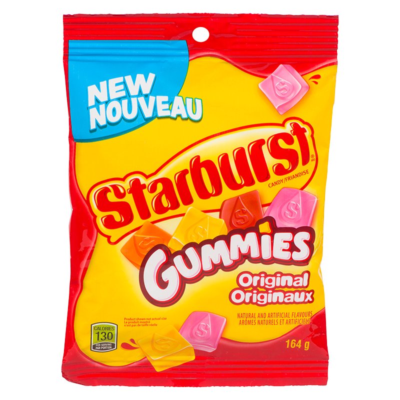 Starburst Peg Gummies Original 12x164g