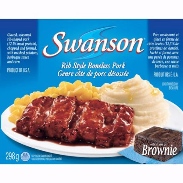 Swanson T.V. Dinner - Boneless Pork Rib  ea/298gr