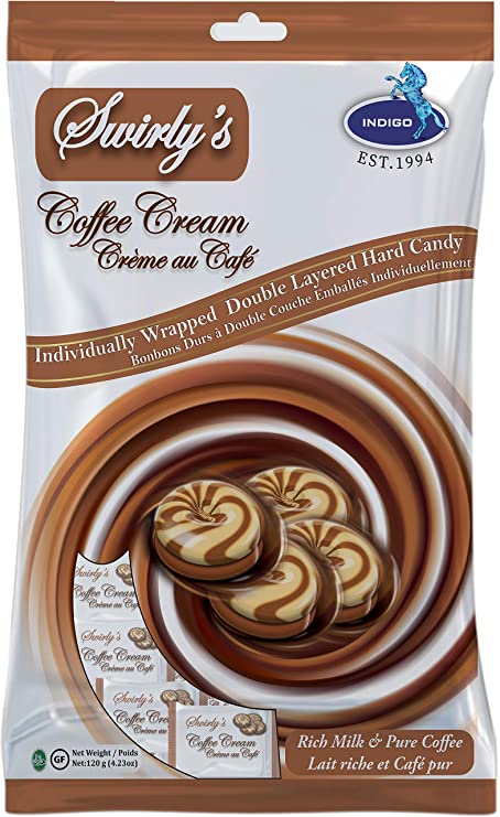 Swirly's Hard Candy Coffee Cream 16x120g