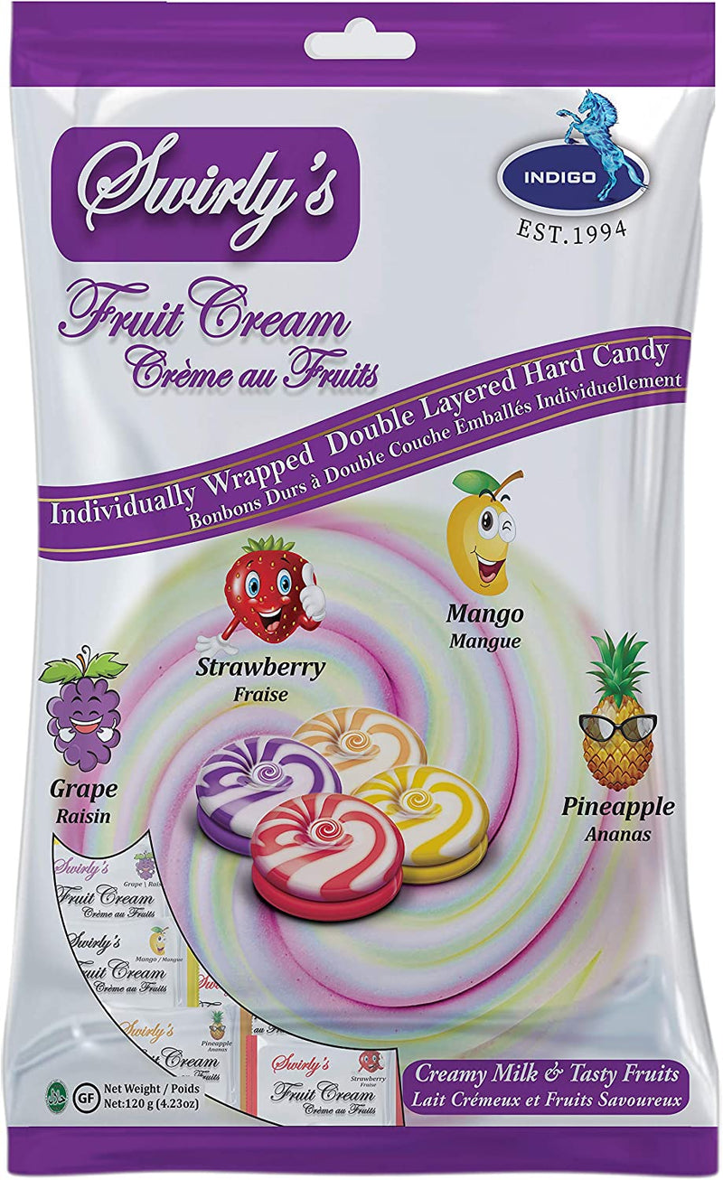 Swirly's Hard Candy Fruit Cream ea/120g