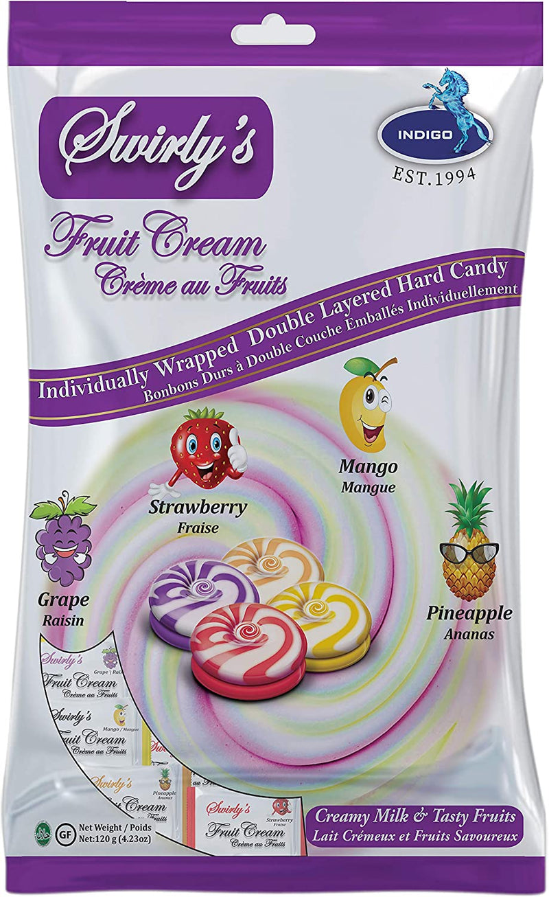 Swirly's Hard Candy Fruit Cream 16x120g