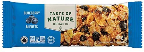 Taste of Nature Organic Blueberry Bar 40gr  16/bx