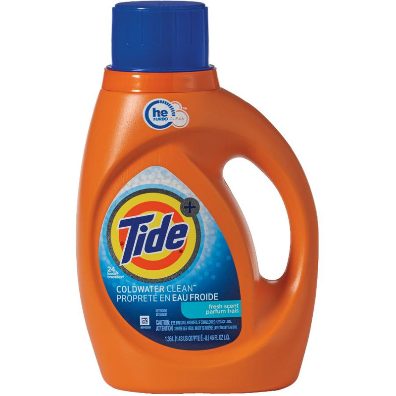 Tide Laundry Detergent Liq. - Cold Water HE 6x1.09 lt
