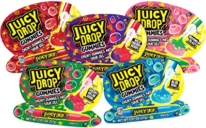 Topps Juicy Drop Gummy Pouch 16x57g