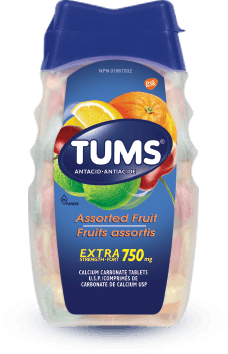 Tums Bottles Extra Strength Fruit 750mg 100pc 6/pkg